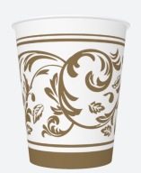 250ml papierové kelímky ''ROCOCO''/8 kusov