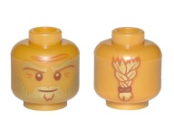 Lego New Head Head Pearl Gold Golden Wu njo658 3626cpb2759