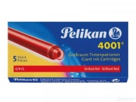 Červené náboje Pelikan 5 ks.