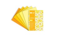 Blok Deco Yellow A4, 170g, 20 listov, 5 farieb, tón