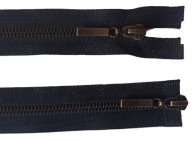 KOVOVÝ Zips - 70 cm DVOJTAK OXYDA - ČIERNA