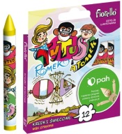 Pastelky na sviečku Fiorello, 12 farieb Tytus, Romek a A