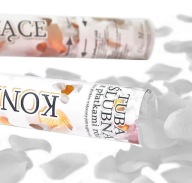 WHITE CONFETTI 60cm DEC vystreľovacie trubice svadobné okvetné lístky ruží vystreľovacia trubica