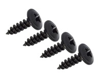 Tvrdené skrutky do dreva 4,0 x 16 mm, čierne pozinkované