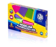 Fluorescenčná modelovacia hmota Astra, 6 farieb