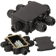 Hermetický elektrický box s tlmivkami 6x IP68 Vonkajší s kockou.