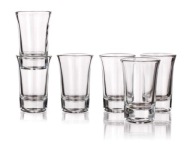 Poháre na vodku, 40 ml panáky, sada 6 ks TORINO