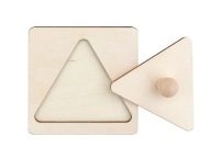 Puzzle blok Montessori trojuholník vzdelávacie bloky skladačky