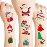 NAJLEPŠIE VIANOČNÉ TETOVANIE SANTA CLAUS SOB DARČEKY DARČEK KVALITA