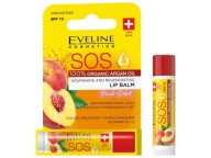 EVELINE SOS Lip Balm Peach Sorbet výživný a regeneračný balzam na pery