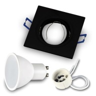 Halogénové svietidlo CAST BLACK + LED GU10 7W 4000K