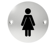 SKRUTOVACIE OZNAČENIE NA DVERÁCH DÁMSKEHO WC