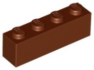 LEGO 3010 BRICK 1x4 hnedá NOVINKA (2g)