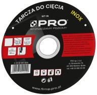 INOX rezací kotúč na kov 125x1,0x22,23mm PROFESSIONAL PRO WT506