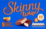 1x100g SKINNY WHIP Pomarančové čokoládové tyčinky UK