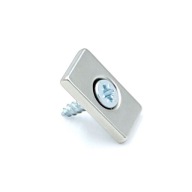 NEODYMOVÝ TALÍROVÝ MAGNET S OTVOROM NA SKRUTKU 20x12x3mm, obdĺžnikový HUNTER