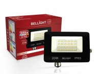 Halogénový LED reflektor 20W 4000K 2050lm IP65 Čierny