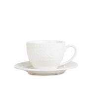 Šálka ​​SYLIA, malá, biela, s ornamentom, 0,09 l HOMLA