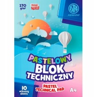 ASTRA TECHNICKÝ BLOK A4/10 FAREBNÝ PASTEL