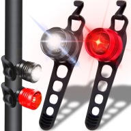 BIKE SVETLÁ LED CYKLISTICKÁ LAMPA PREDNÁ ZADNÁ 2KS