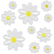 Nažehľovacia súprava NÁŠIVKY DAISIES FLOWERS