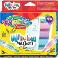 Popisovače na sklo 5 ks Colorino 39637PTR
