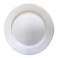 PORCELÁNOVÝ GASTRO PLOCHÝ TANIER, HLADKÝ, 19 CM, BIELY