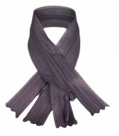 Pevný skrytý zips, tmavá slivka, 25 cm