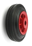 20T Plastové a gumené koliesko, priemer 125 mm, priemer 15 mm