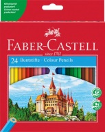 CERUŽKOVÉ PALUBKY 24 FAREB FABER-CASTELL HRAD FC120124 silný grafit