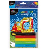 Kreatívna sada Kidea, omaľovánka, maľovanie bodkami, pečiatky, fixky