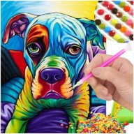 Diamond Embroidery Dog Picture Diamond Painting DOG 5D Diamantový rezací papier