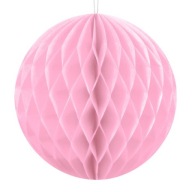 HONEYCOMB guľa z hodvábneho papiera, ružová, 10 cm, závesná dekorácia