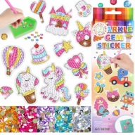 Diamond Stickers Scrapbook Mosaic výšivka Diamond Unicorn Set