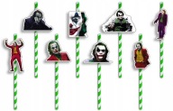 NARODENINOVÉ SLAMKY s POSTAVIČKAMI - JOKER DC MARVEL COMICS FILMY - 8 ks.