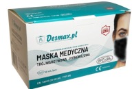 CHIRURGICKÁ OCHRANNÁ MASKA ČIERNA 50 ks. MEDICAL