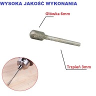 Fréza OW valček, brúsny kotúč 6 mm