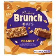 Cadbury Brunch Oats Arašidy 5 cereálnych tyčiniek s arašidmi 160 g