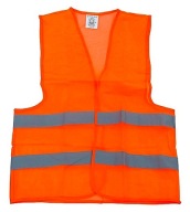 ORANŽOVÁ REFLEXNÁ VÝSTRAŽNÁ VESTA L2V