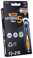 Pánsky 5-BLADE kazetový holiaci strojček BIC Hybrid Flex 5 + 2 kazety