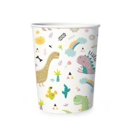 Papierové poháre s DINOSAURS, 6 ks