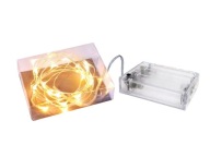 DEKORATÍVNE DRÔTOVÉ LAMPY 20 LED BATÉRIOVÉ PREVÁDZKA 200cm
