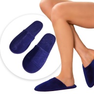 PAPUČKY DOMÁCE Papuče PRE HOSTÍ HOTELA, ZAHRNUTÉ, 29 cm, NÁMORNÍCKA MODRÁ - 1 PÁR