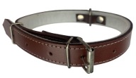 Hnedý kožený obojok pre psa 13x400 mm