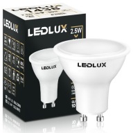 LED žiarovka GU10 2,5W = 25W SMD 6000K studená Premium LEDLUX nebliká