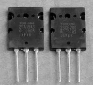 2SC5200 2SA1943 TOSHIBA PÁR 230V 15A 150W; TO264 ORIGINÁL