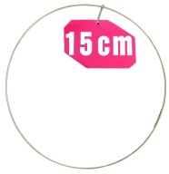 ZLATÝ MATNÝ prsteň/ráfik na lapače snov/makramé 15cm