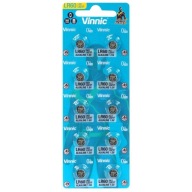 10 x Vinnic Alkaline LR60 C10 L621F AG1 L621 LR621 364 gombíková batéria