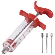 INJEKTOR NA SUZENÉ MÄSO ŠUNKOVÁ STRIEKAČKA + 3 IHLY 30ML AG406B