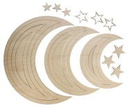 MACRAME MOON DREAMCATCHER, sada 7 kusov + ZADARMO